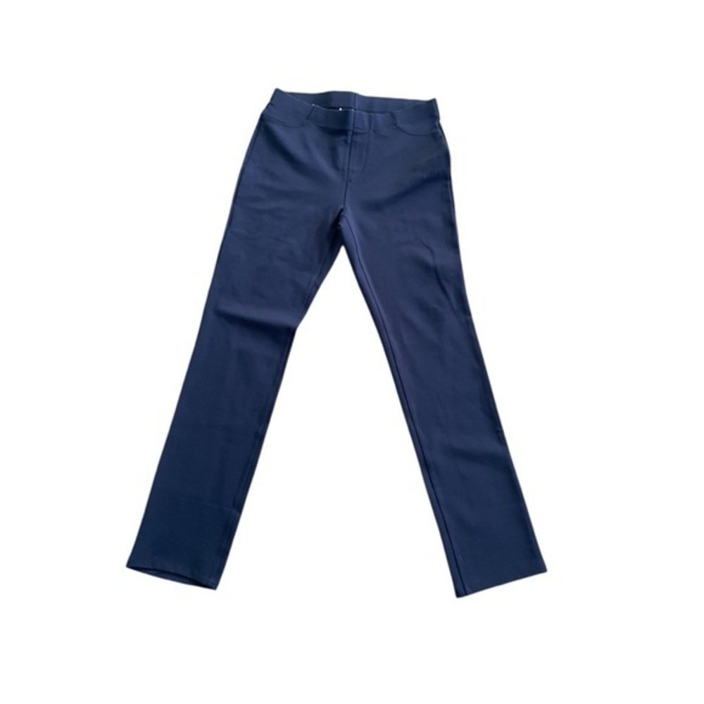 Karen Scott Sport Blue Women’s petite ShortStretch Pant Navy Blue  Pull-On.